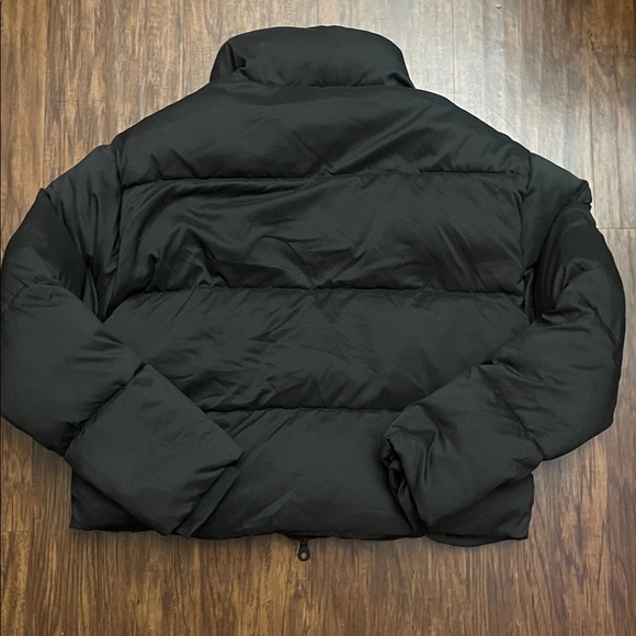 NWT Girlfriend Collective Black Recycled materials Puffer coat jacket L - Picture 5 of 12